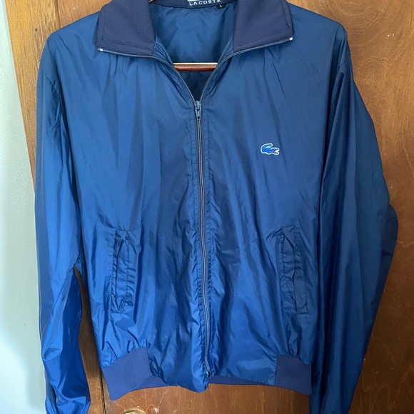Lacoste Blue Men’s Large Nylon Windbreaker - Picture 2 of 10